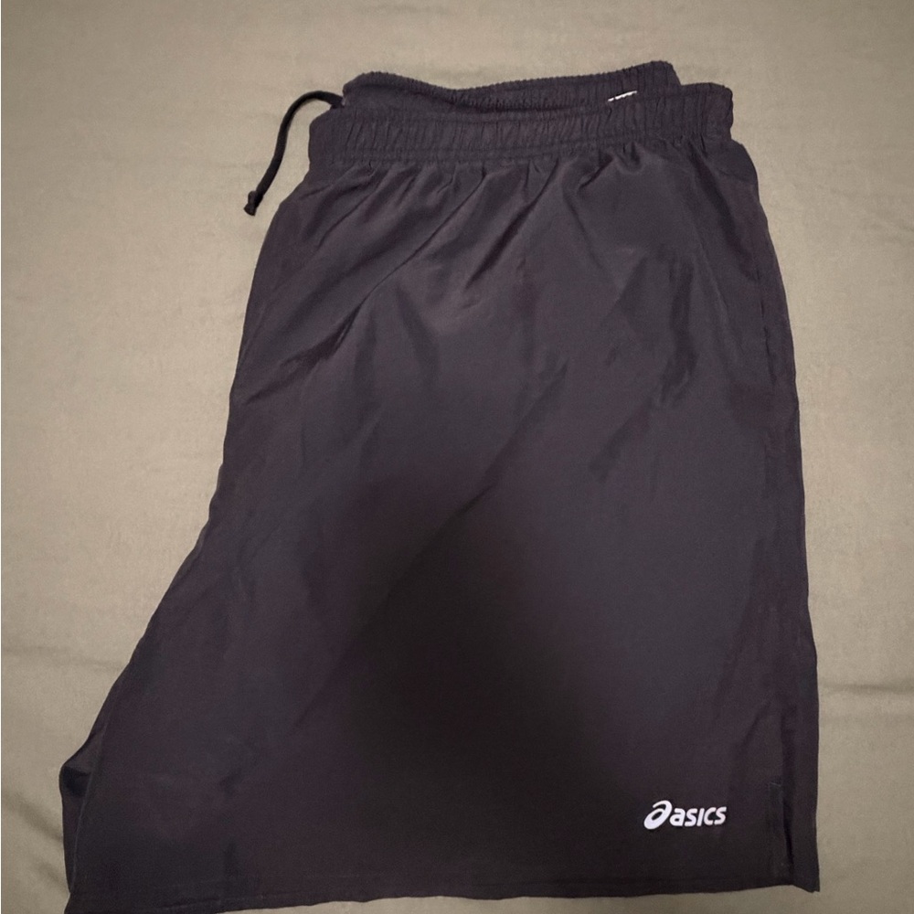 ASICS Black Men's Athletic Shorts with Drawstring